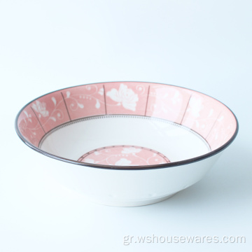 6.25 &#39;&#39; Pink Plant Pad Printing Bowl